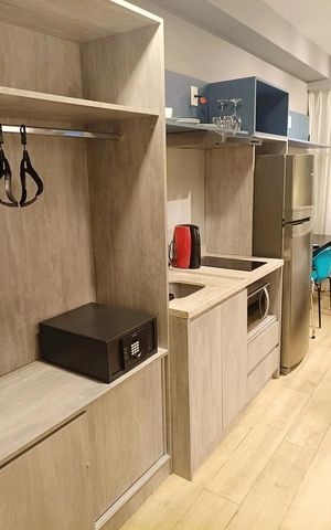Studio à venda com 26m², 1 quarto e sem vaga Studio à venda com 26m², 1 quarto e sem vagaCozinha