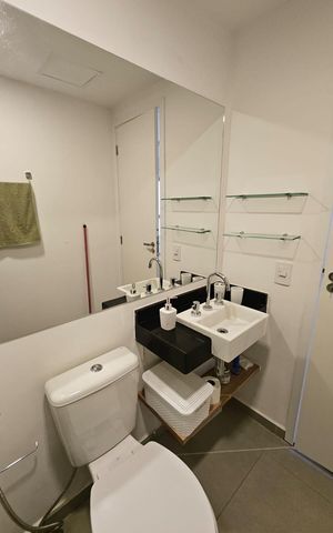 Studio para alugar com 23m², 1 quarto e sem vaga Studio para alugar com 23m², 1 quarto e sem vagaBanheiro