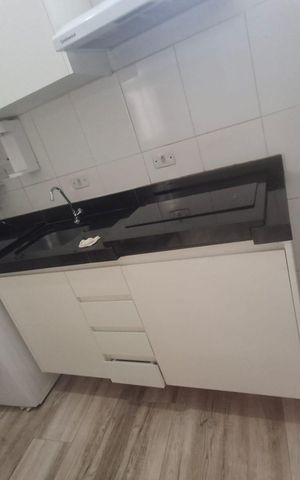 Studio para alugar com 21m², 1 quarto e sem vaga Studio para alugar com 21m², 1 quarto e sem vagaCozinha americana