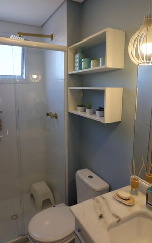 Apartamento à venda com 140m², 3 quartos e 2 vagasBanheiro da Suíte 1
