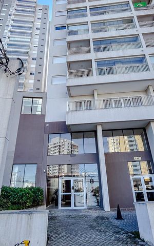 Studio à venda com 31m², 1 quarto e 1 vagaFachada com Plaquinha