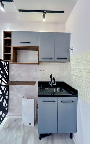 Studio à venda com 31m², 1 quarto e 1 vagaCozinha