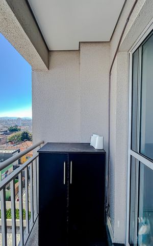 Studio à venda com 31m², 1 quarto e 1 vagaVaranda