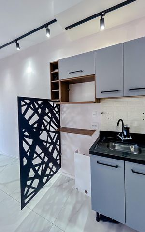 Studio à venda com 31m², 1 quarto e 1 vagaCozinha