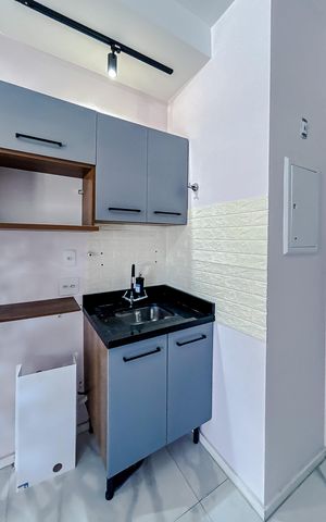 Studio à venda com 31m², 1 quarto e 1 vagaCozinha