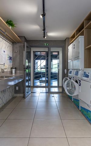 Studio para alugar com 35m², 2 quartos e sem vaga Studio para alugar com 35m², 2 quartos e sem vagaLavanderia