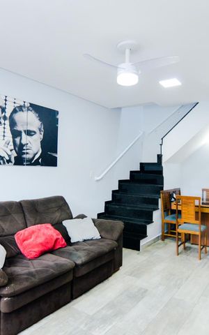Casa para alugar com 70m², 2 quartos e 1 vagaSala