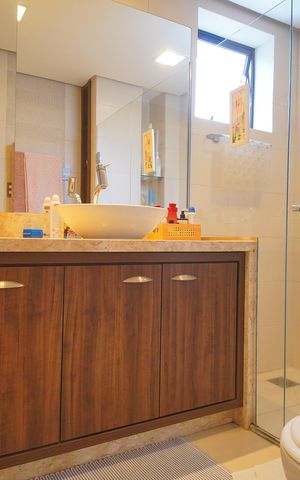 Apartamento à venda com 129m², 3 quartos e 1 vagaBanheiro da Suíte