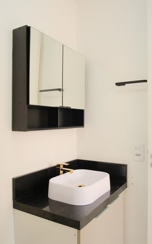 Apartamento para alugar com 30m², 1 quarto e sem vagaBanheiro da Suíte