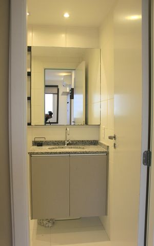 Apartamento à venda com 58m², 2 quartos e 1 vagaBanheiro da suíte