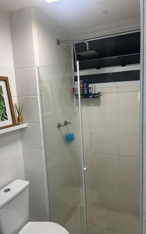 Apartamento à venda com 44m², 2 quartos e 1 vaga Apartamento à venda com 44m², 2 quartos e 1 vagaBanheiro