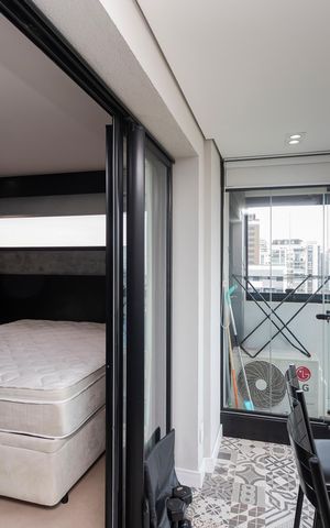 Studio para alugar com 39m², 1 quarto e 1 vaga Studio para alugar com 39m², 1 quarto e 1 vagaVaranda