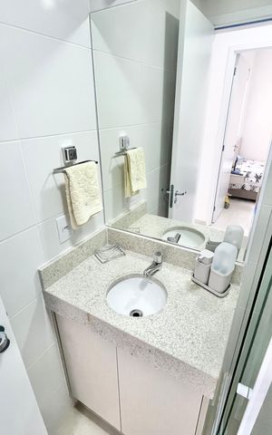 Apartamento à venda com 45m², 2 quartos e 1 vaga Apartamento à venda com 45m², 2 quartos e 1 vagaBanheiro