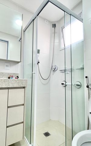 Apartamento à venda com 45m², 2 quartos e 1 vaga Apartamento à venda com 45m², 2 quartos e 1 vagaBanheiro da Suíte