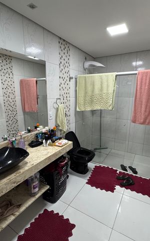 Casa para alugar com 560m², 4 quartos e 7 vagas Casa para alugar com 560m², 4 quartos e 7 vagasBanheiro da Suíte 1
