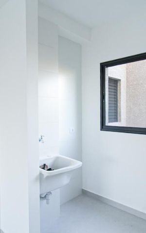 Studio à venda com 44m², 2 quartos e 1 vaga Studio à venda com 44m², 2 quartos e 1 vagaCozinha e Área de Serviço