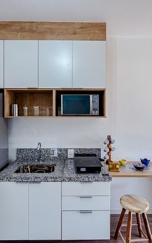 Studio à venda com 25m², 1 quarto e sem vagaCozinha