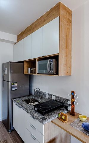 Studio à venda com 25m², 1 quarto e sem vagaCozinha
