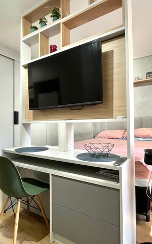 Studio à venda com 26m², 1 quarto e sem vagaSala