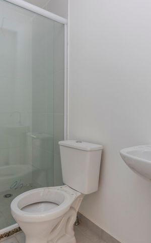Studio para alugar com 27m², 1 quarto e sem vaga Studio para alugar com 27m², 1 quarto e sem vagaBanheiro