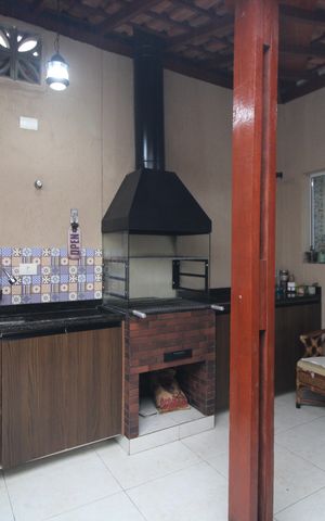 Casa para alugar com 90m², 2 quartos e 2 vagasÁrea comum - Churrasqueira