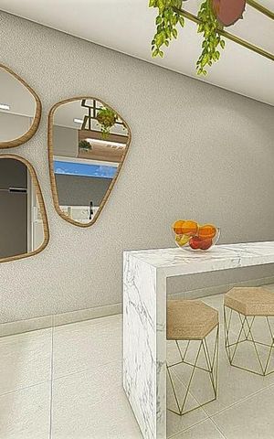 Casa à venda com 54m², 2 quartos e 1 vaga