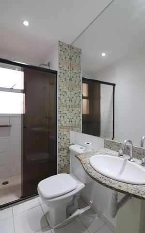 Apartamento para alugar com 70m², 2 quartos e 1 vagaBanheiro da Suíte