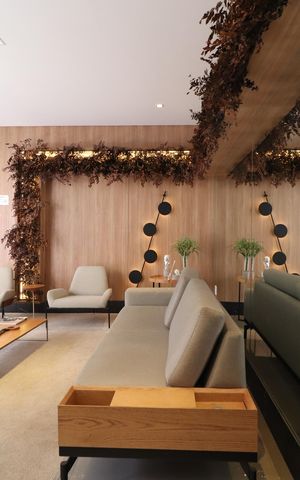 Apartamento para alugar com 72m², 2 quartos e 2 vagasHall social