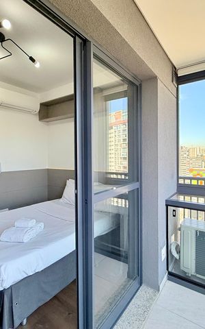 Studio à venda com 21m², 1 quarto e sem vaga Studio à venda com 21m², 1 quarto e sem vagaSacada