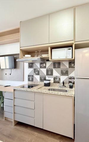 Studio à venda com 21m², 1 quarto e sem vaga Studio à venda com 21m², 1 quarto e sem vagaCozinha