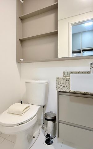Studio à venda com 21m², 1 quarto e sem vaga Studio à venda com 21m², 1 quarto e sem vagaBanheiro