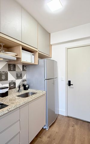 Studio à venda com 21m², 1 quarto e sem vaga Studio à venda com 21m², 1 quarto e sem vagaCozinha