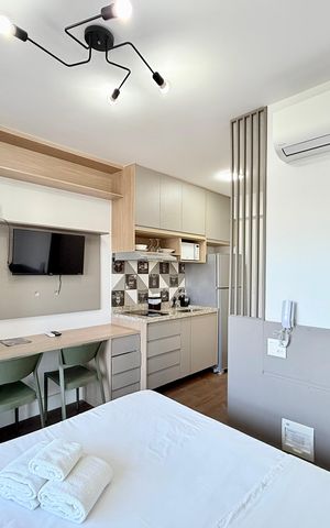 Studio à venda com 21m², 1 quarto e sem vaga Studio à venda com 21m², 1 quarto e sem vagaQuarto