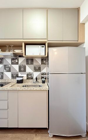 Studio à venda com 21m², 1 quarto e sem vaga Studio à venda com 21m², 1 quarto e sem vagaCozinha