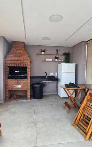 Apartamento à venda com 39m², 2 quartos e 1 vaga Apartamento à venda com 39m², 2 quartos e 1 vagaÁrea comum - Churrasqueira
