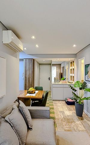Apartamento para alugar com 50m², 1 quarto e 1 vagaSala