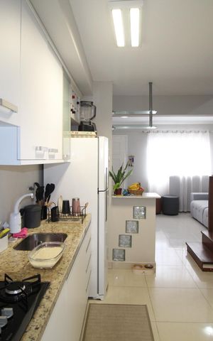 Casa de condomínio à venda com 102m², 2 quartos e 1 vagaCozinha