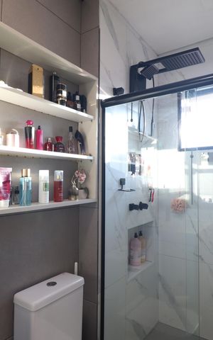 Casa de condomínio para alugar com 250m², 3 quartos e 4 vagasBanheiro Quarto 1 suíte