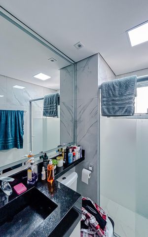 Apartamento à venda com 106m², 3 quartos e 2 vagasBanheiro
