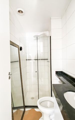 Apartamento à venda com 45m², 2 quartos e 1 vaga Apartamento à venda com 45m², 2 quartos e 1 vagaBanheiro