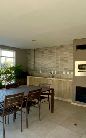 Studio à venda com 30m², 1 quarto e 1 vagaChurrasqueira