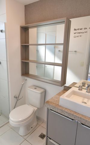 Apartamento à venda com 43m², 1 quarto e 1 vagaBanheiro