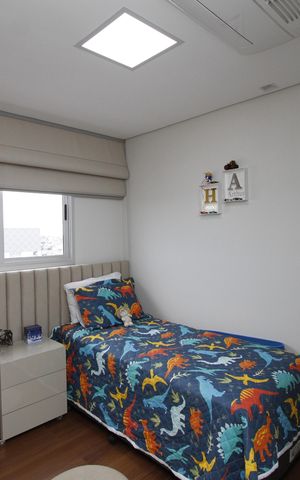 Apartamento à venda com 130m², 4 quartos e 4 vagasQuarto 3