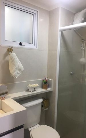 Apartamento para alugar com 55m², 3 quartos e 1 vaga Apartamento para alugar com 55m², 3 quartos e 1 vagaBanheiro