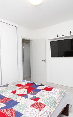 Apartamento à venda com 77m², 3 quartos e 2 vagasQuarto 3 - Suíte