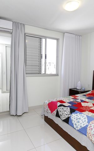 Apartamento à venda com 77m², 3 quartos e 2 vagasQuarto 3 - Suíte