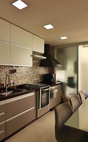 Casa de condomínio para alugar com 120m², 3 quartos e 1 vagaCozinha 