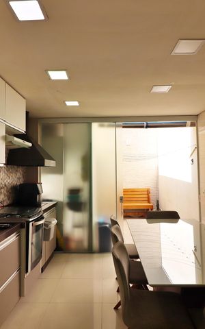Casa de condomínio para alugar com 120m², 3 quartos e 1 vagaCozinha 