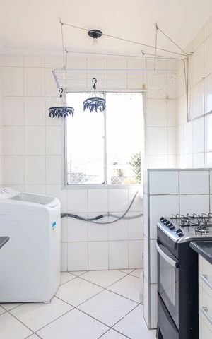 Apartamento à venda com 45m², 2 quartos e 1 vagaCozinha e Área de Serviço