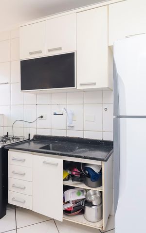 Apartamento à venda com 45m², 2 quartos e 1 vagaCozinha e Área de Serviço